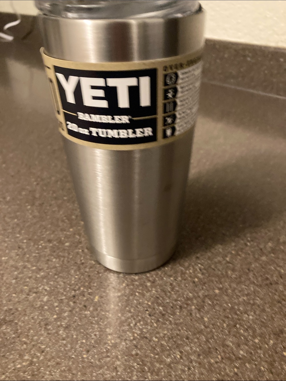 Yeti NWT Stainless Steel Tumbler - Silver - Picture 4 of 4